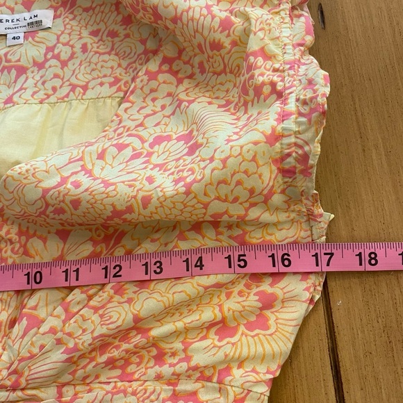 Derek Lam Collective Paisley Floral Flare Short Dress Size 40 medium - Picture 13 of 15